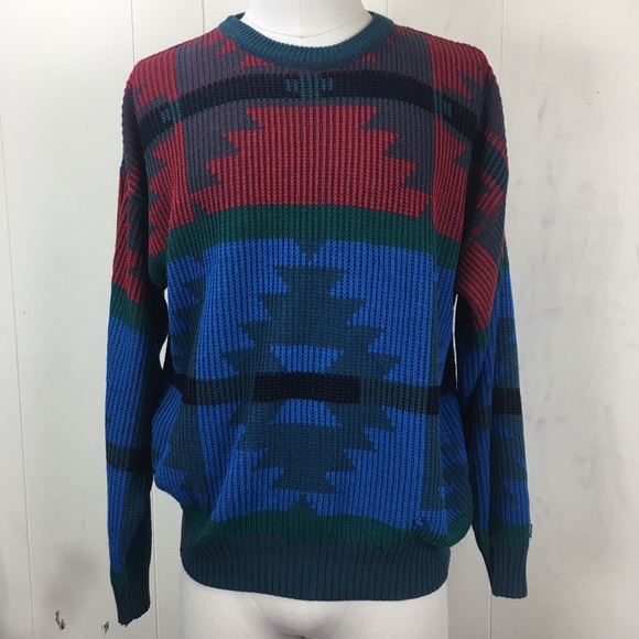 mens southwestern pullover